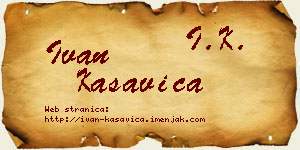 Ivan Kasavica vizit kartica